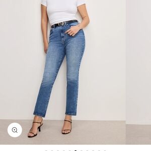 Good American Always Fits Good Legs Straight Leg Jeans (Size 14-18).